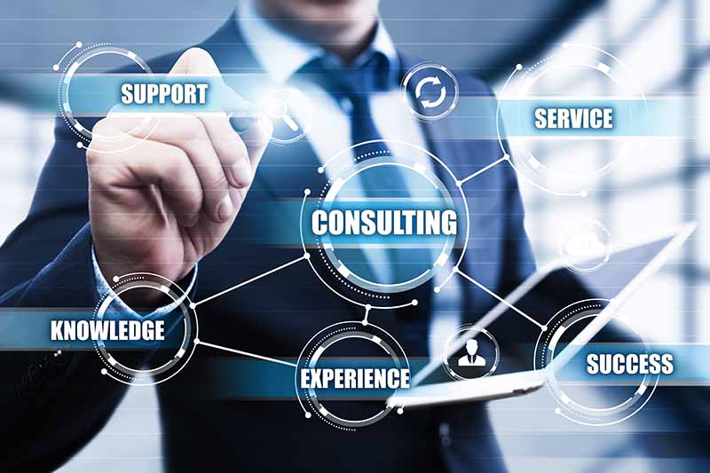 Consulting Expert Advice Support Service Business concept